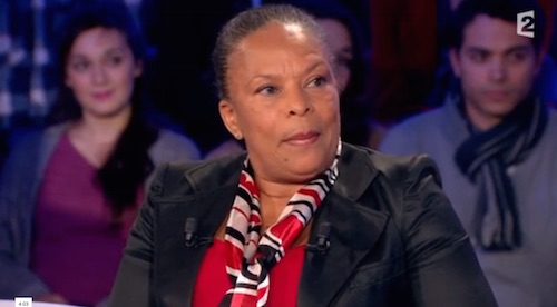 Christiane Taubira invité de "On n'est pas couché" le 21 février 2015. Capture d'écran France 2