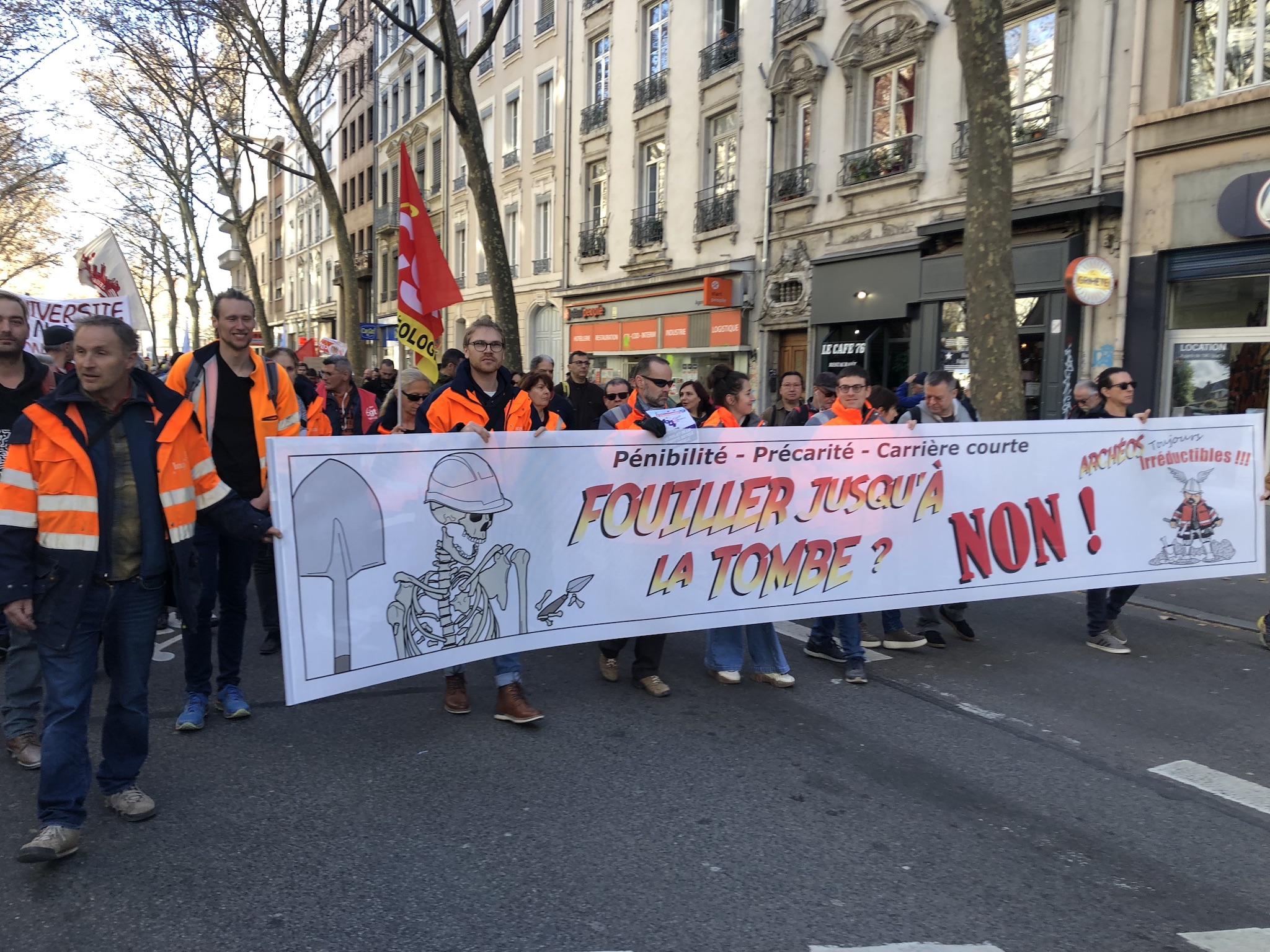 Archélogues Lyon contre réforme retraites
