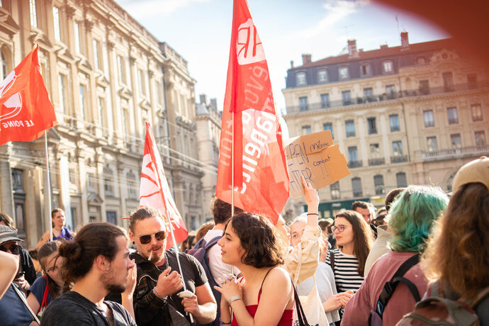 Manifestation contre l'extrême droite