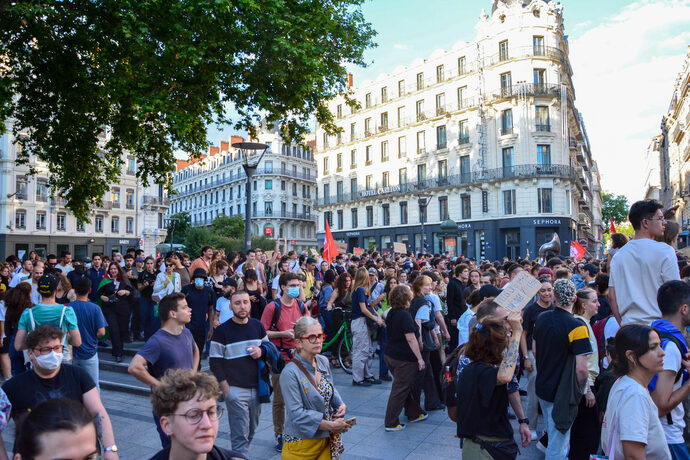 Manifestation contre l'extrême droite