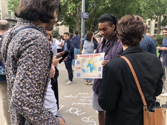 Comme en 2022, la campagne du Front Populaire à Lyon s'organise sur des boucles de discussion par circonscriptions. ©MA/Rue89Lyon