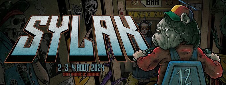 Le Sylak est un festival incontournable pour les fans de metal. Capture d'écran de l'affiche du festival depuis le site du Sylak.