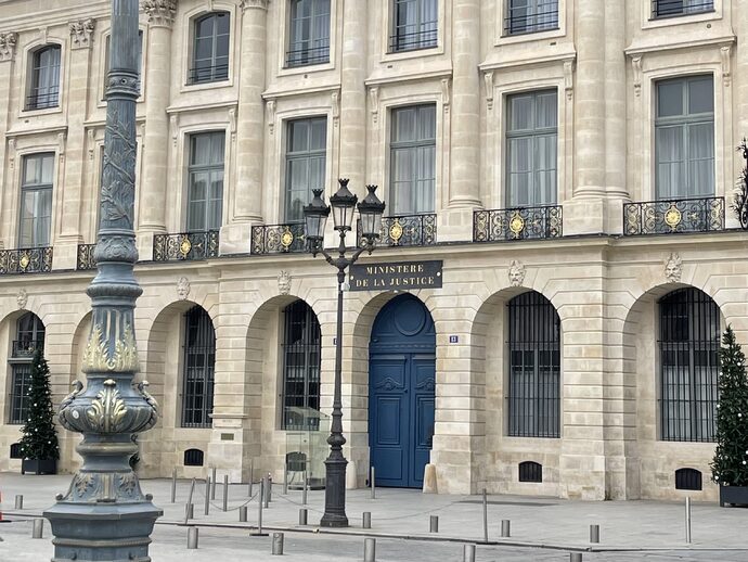 ministère de la justice place Vendôme décembre 2023