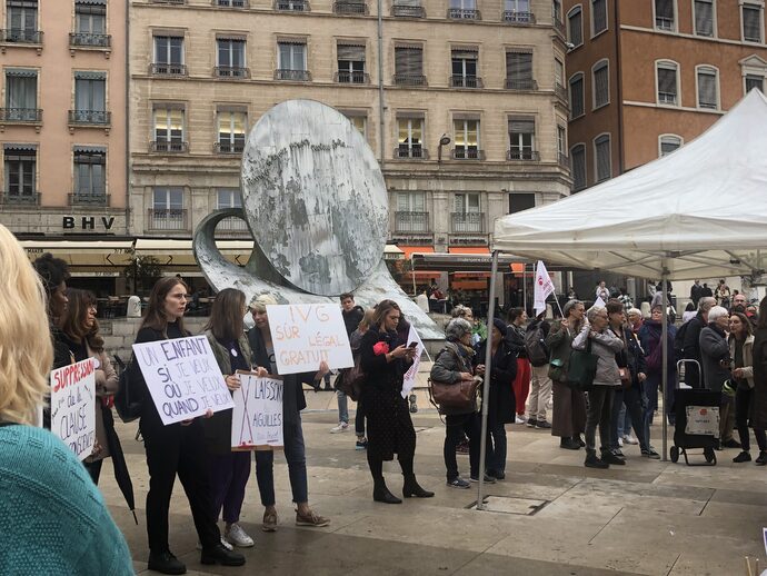 manif droit avortement Lyon 2022