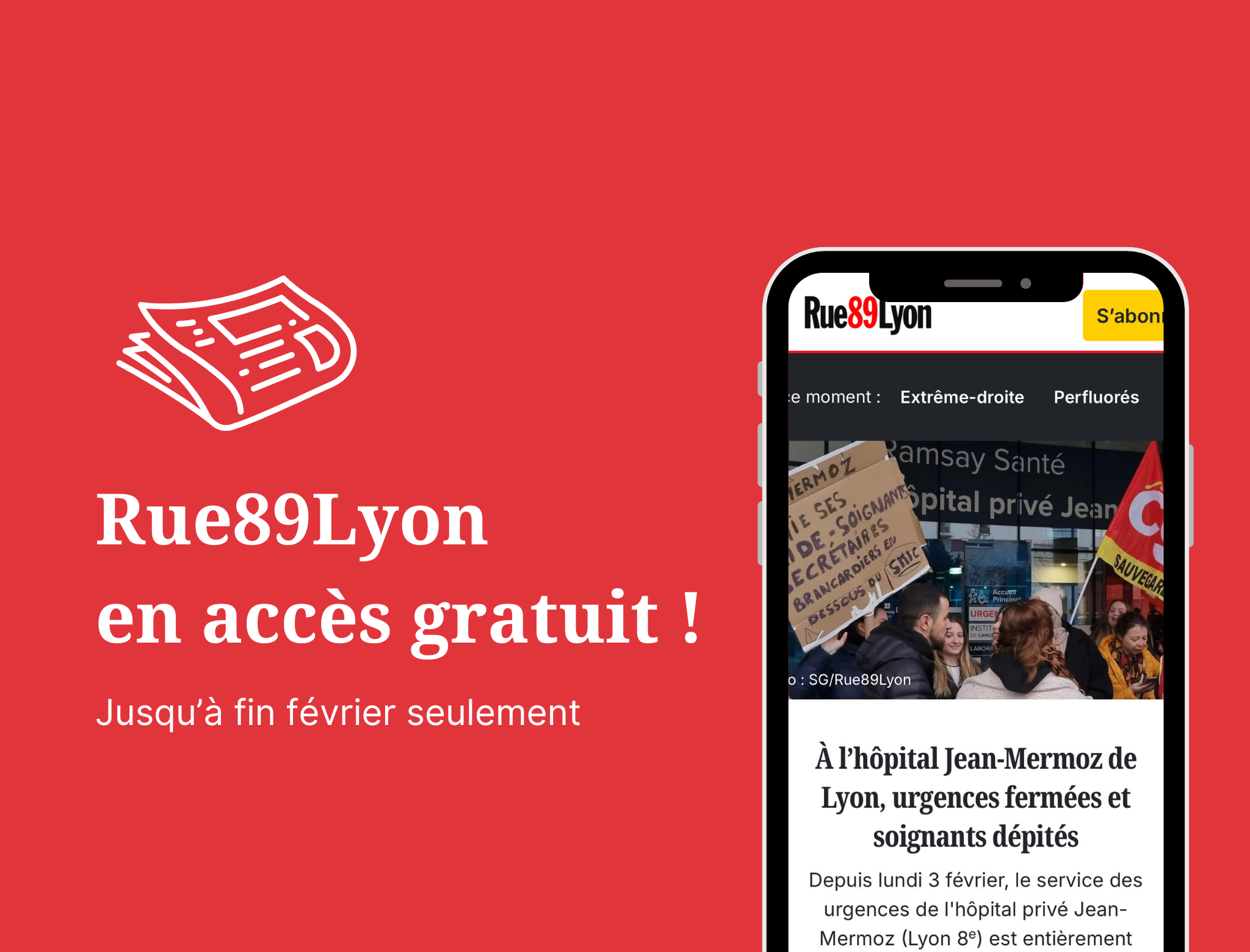 Rue89Lyon ouvre ses portes ! Jusqu'au 28 février, tous nos articles sont accessibles gratuitement, sur inscription.