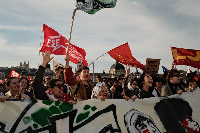 Samedi 8 mars, manifestation pour la journée des droits des femmes.